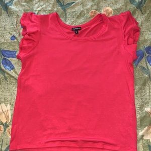 New Dark Coral Cute Top